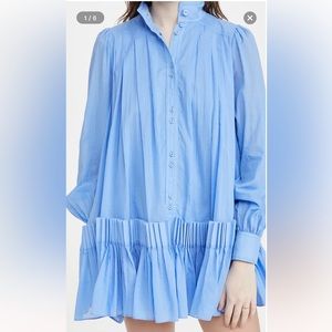 NWT Aje Pavillon Mini Dress in Cornflower Size AU 4